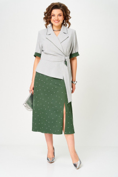 Платье Aira Style 24432 зеленый - фото 2