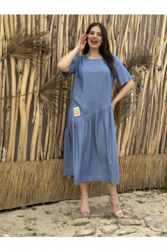 Платье Anastasia м-1233 деним - фото 2