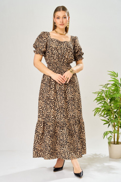 Платье AVA fashion М-197 леопард - фото 1