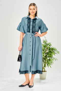 Платье AVA fashion М-198 джинс - фото 1