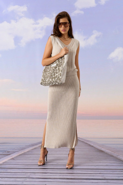 Шопер Barbara Geratti С7039BG лён - фото 2