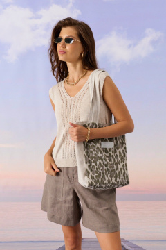 Шопер Barbara Geratti С7039BG лён - фото 1