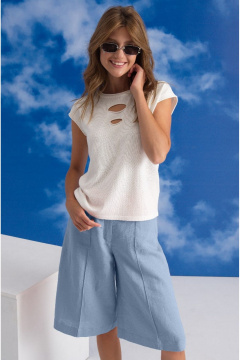 Шорты Barbara Geratti С8276BG серый/голубой - фото 1