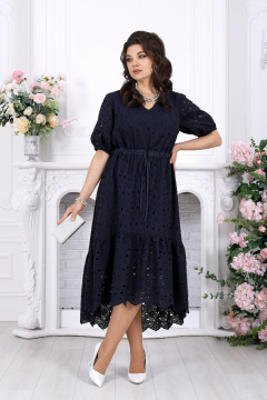 Платье Ninele 6112 синий - фото 5