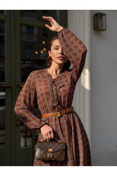 Платье Legend Style D-024 бордовый - фото 5