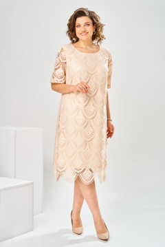 Платье Romanovich Style 1-2181 кремовый - фото 1