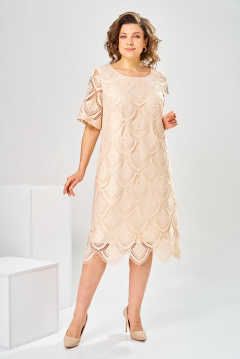 Платье Romanovich Style 1-2181 кремовый - фото 5