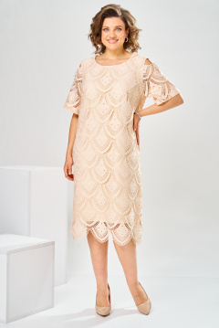 Платье Romanovich Style 1-2181 кремовый - фото 3