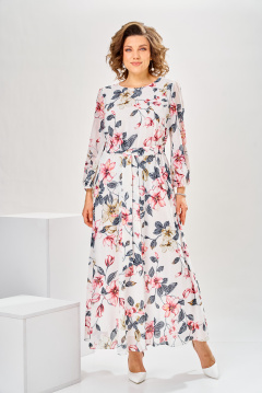 Платье Romanovich Style 1-2769 красные_цветы - фото 1