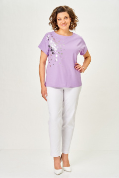 Джемпер Rumoda 2252 сиреневый - фото 5