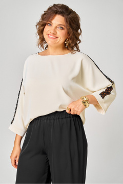 Блуза Rumoda 2274_дл_молочный - фото 5