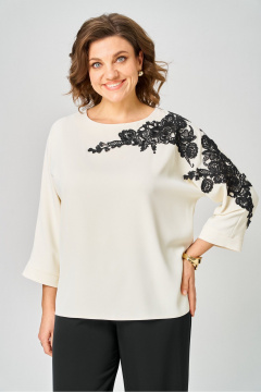 Блуза Rumoda 2277_дл_молочный - фото 4