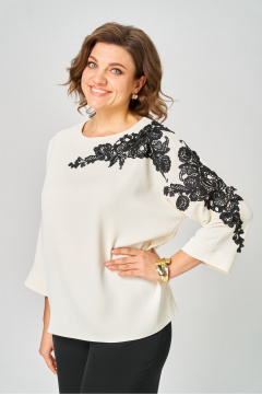 Блуза Rumoda 2277_дл_молочный - фото 2