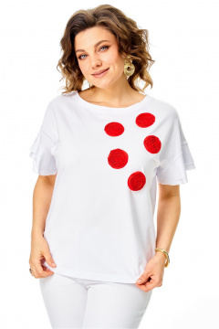 Джемпер Rumoda 2287 белый - фото 3