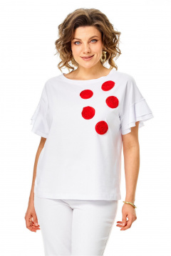 Джемпер Rumoda 2287 белый - фото 2