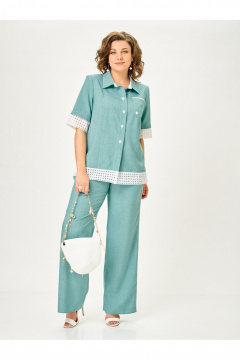 Брюки, жакет Vilena 1156 полынь - фото 5