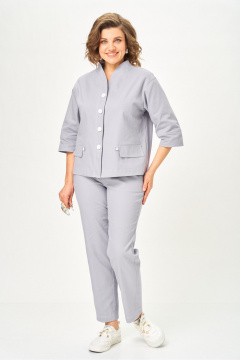 Брюки, жакет Vilena 1159 серый - фото 1