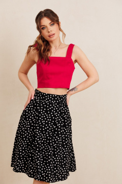 Топ, юбка AMORI 7101 красный-черный - фото 5