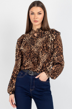 Блуза VIZAVI 815.1 леопарад - фото 4