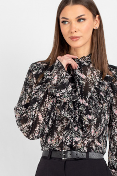 Блуза VIZAVI 744 цветы - фото 5