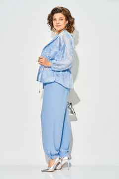 Блуза, брюки Liliana 1535 голубой - фото 3