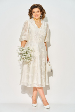 Платье Liliana 1537 экрю - фото 1