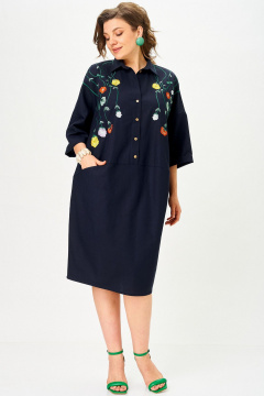 Платье SOVA 11318 синий - фото 1