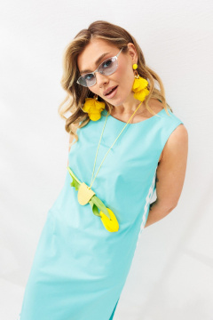 Сарафан Mubliz 321 голубой - фото 4