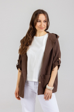 Блуза Mirolia 1181 шоколад - фото 4