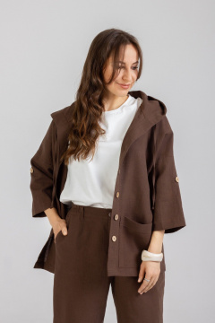 Блуза Mirolia 1181 шоколад - фото 3