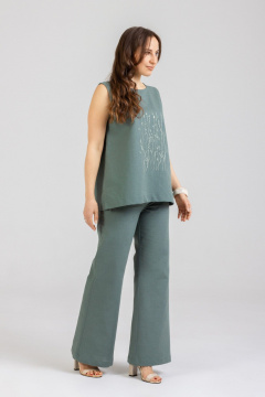 Блуза Mirolia 1297 олива - фото 4