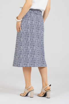 Юбка Mirolia 1301 синяя_графика - фото 3