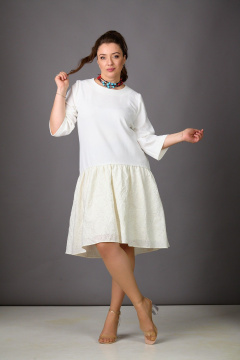 Платье Rosheli 1183/2 молочный - фото 3