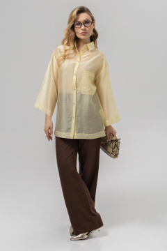 Блуза Romgil РТ0159-ВИ4 сливочный - фото 3