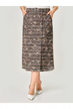 Юбка Zlata 4467 коричневый - фото 4