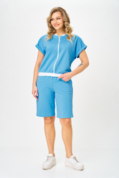 Свитшот, шорты STEFANY 2079-1 голубой - фото 1