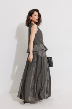 Блуза, юбка ElPaiz 1351 серый - фото 4