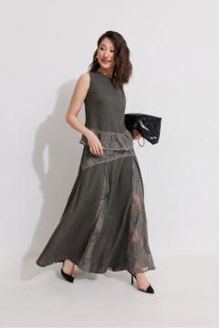 Блуза, юбка ElPaiz 1351 серый - фото 2