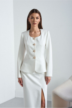 Жакет, юбка Lady Line 5126 молочный - фото 2