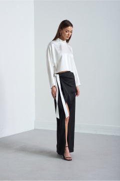 Блуза, юбка Lady Line 2926 черно-белый - фото 2