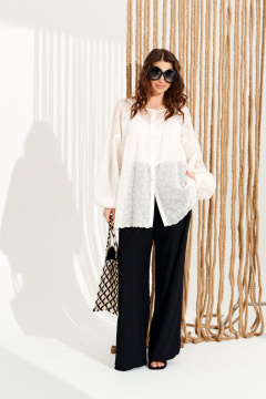 Блуза ELLETTO 13997 сливочный - фото 3