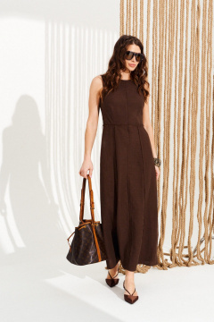 Платье ELLETTO 11124 коричневый - фото 3
