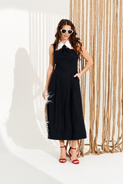 Платье ELLETTO 11129 черный - фото 1