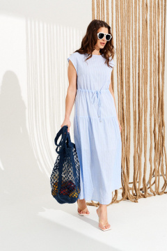 Платье ELLETTO 11134 голубой - фото 2