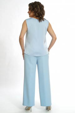 Блуза, брюки, топ Alani Collection 2552 голубой - фото 3