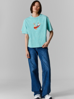 Футболка Mark Formelle 112862/25-ОБР41696П-0 ACID_WASH_на_пыльной_бирюзе_печать_009.2_Эйсид_2 - фото 1