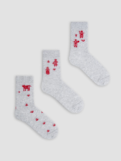 Носки Mark Formelle 561UA-3568/263561UA св.серый_меланж_3_рис.3568 - фото 1