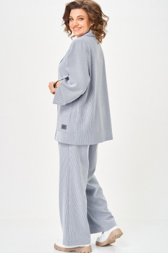 Брюки, жакет БелЭльСтиль 884-3_33_22+601 голубая полоска - фото 5