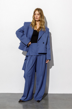 Брюки PiRS 6378 темно-голубая_полоска - фото 2