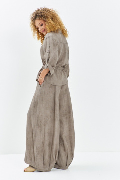 Блуза, брюки Euromoda 716 бежевый_меланж - фото 4